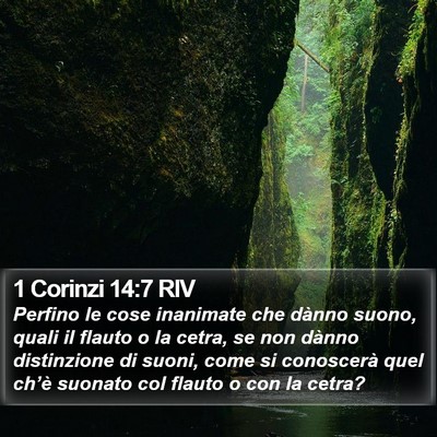 1 Corinzi 14:7 RIV Bible Verse Image