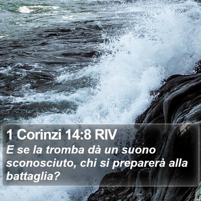 1 Corinzi 14:8 RIV Bible Verse Image