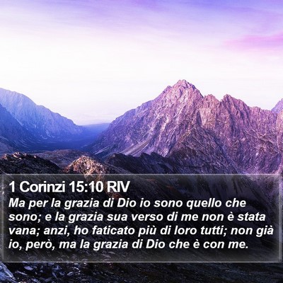 1 Corinzi 15:10 RIV Bible Verse Image