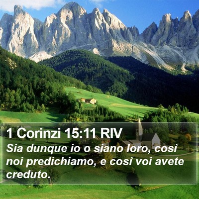 1 Corinzi 15:11 RIV Bible Verse Image
