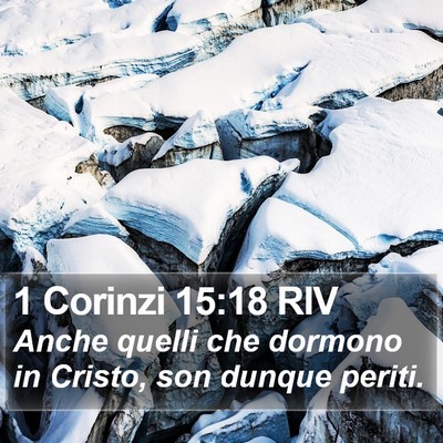 1 Corinzi 15:18 RIV Bible Verse Image