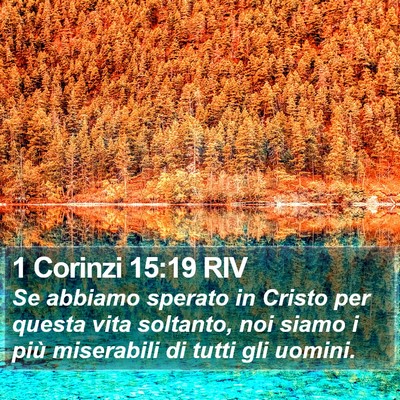 1 Corinzi 15:19 RIV Bible Verse Image