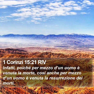 1 Corinzi 15:21 RIV Bible Verse Image