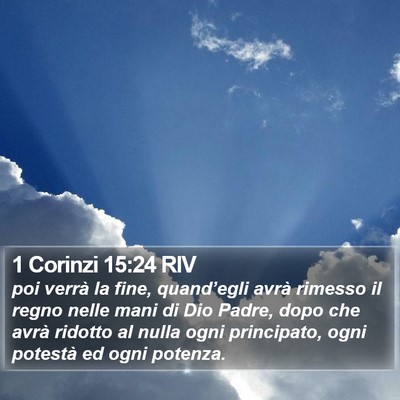 1 Corinzi 15:24 RIV Bible Verse Image