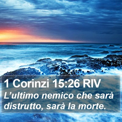 1 Corinzi 15:26 RIV Bible Verse Image