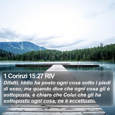 1 Corinzi 15:27 RIV Bible Verse Image