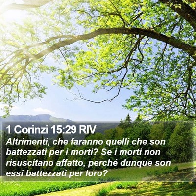 1 Corinzi 15:29 RIV Bible Verse Image