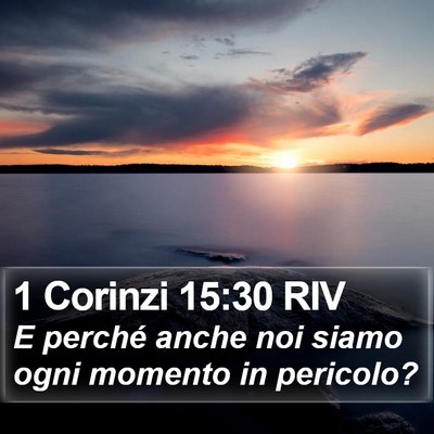 1 Corinzi 15:30 RIV Bible Verse Image
