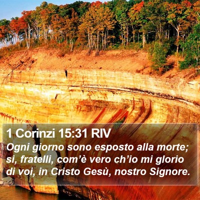 1 Corinzi 15:31 RIV Bible Verse Image