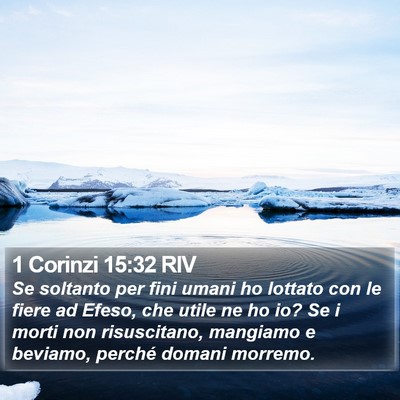 1 Corinzi 15:32 RIV Bible Verse Image