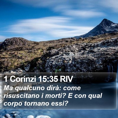1 Corinzi 15:35 RIV Bible Verse Image