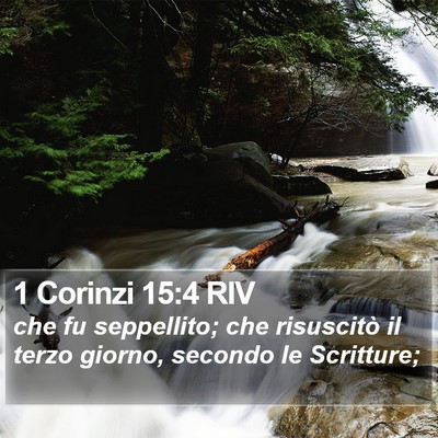 1 Corinzi 15:4 RIV Bible Verse Image