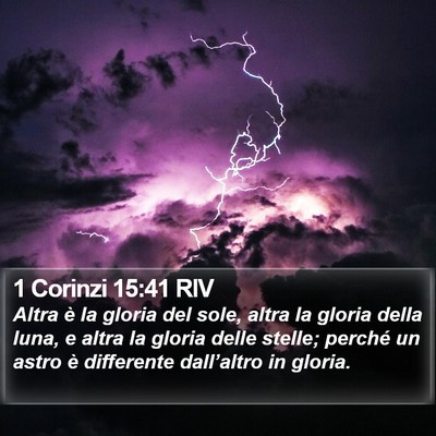 1 Corinzi 15:41 RIV Bible Verse Image