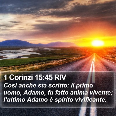 1 Corinzi 15:45 RIV Bible Verse Image