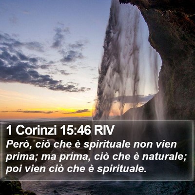 1 Corinzi 15:46 RIV Bible Verse Image
