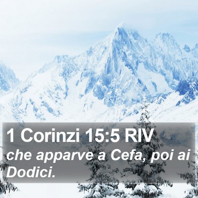 1 Corinzi 15:5 RIV Bible Verse Image