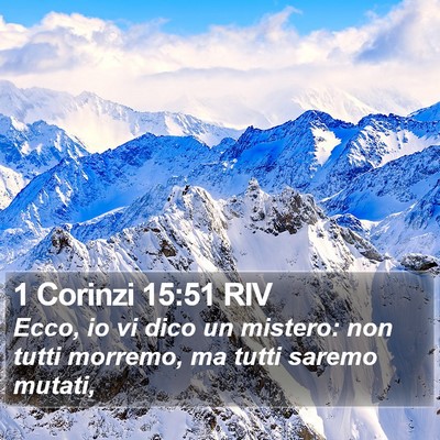 1 Corinzi 15:51 RIV Bible Verse Image