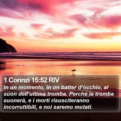 1 Corinzi 15:52 RIV Bible Verse Image