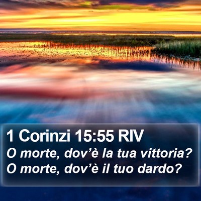 1 Corinzi 15:55 RIV Bible Verse Image