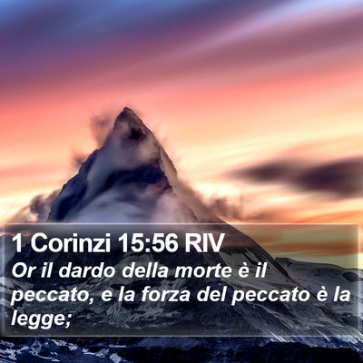 1 Corinzi 15:56 RIV Bible Verse Image