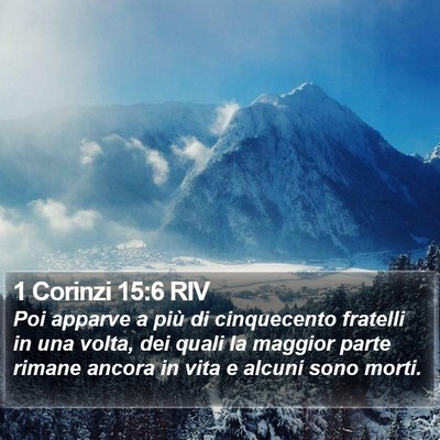 1 Corinzi 15:6 RIV Bible Verse Image