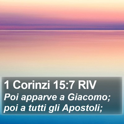 1 Corinzi 15:7 RIV Bible Verse Image