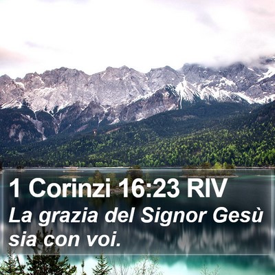 1 Corinzi 16:23 RIV Bible Verse Image