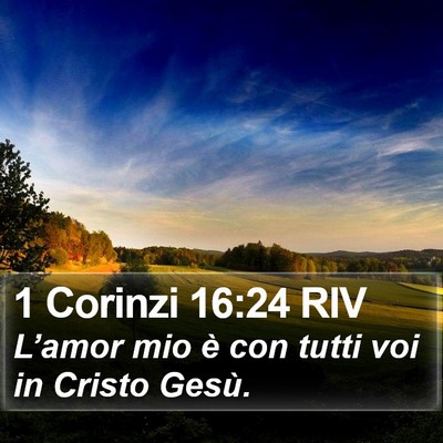 1 Corinzi 16:24 RIV Bible Verse Image