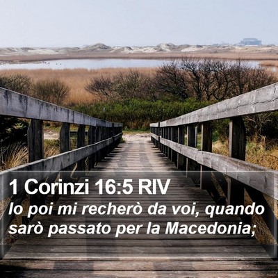 1 Corinzi 16:5 RIV Bible Verse Image