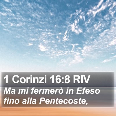1 Corinzi 16:8 RIV Bible Verse Image