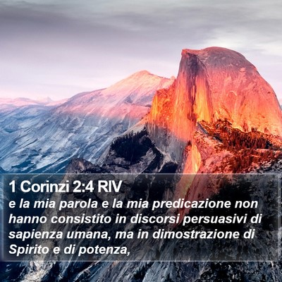 1 Corinzi 2:4 RIV Bible Verse Image