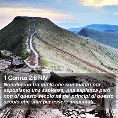 1 Corinzi 2:6 RIV Bible Verse Image