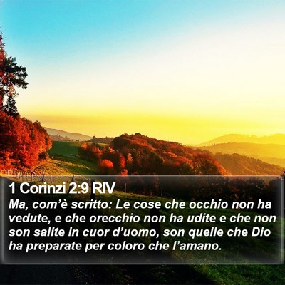 1 Corinzi 2:9 RIV Bible Verse Image