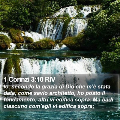 1 Corinzi 3:10 RIV Bible Verse Image