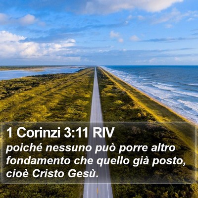 1 Corinzi 3:11 RIV Bible Verse Image