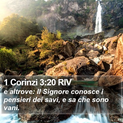 1 Corinzi 3:20 RIV Bible Verse Image