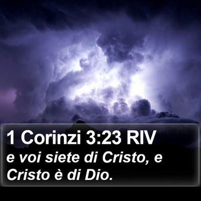 1 Corinzi 3:23 RIV Bible Verse Image