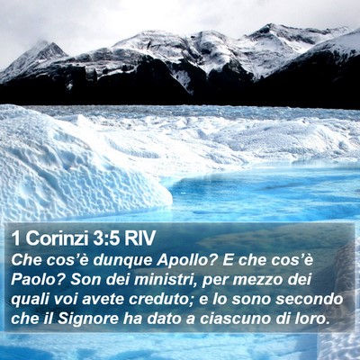 1 Corinzi 3:5 RIV Bible Verse Image