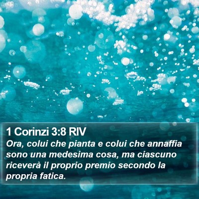 1 Corinzi 3:8 RIV Bible Verse Image