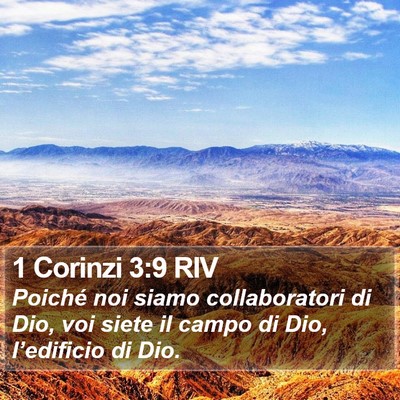 1 Corinzi 3:9 RIV Bible Verse Image