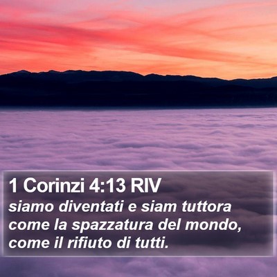 1 Corinzi 4:13 RIV Bible Verse Image