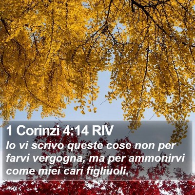 1 Corinzi 4:14 RIV Bible Verse Image