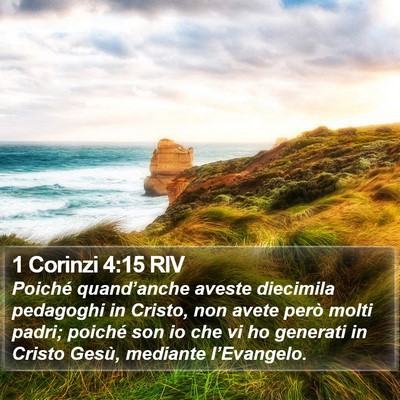 1 Corinzi 4:15 RIV Bible Verse Image