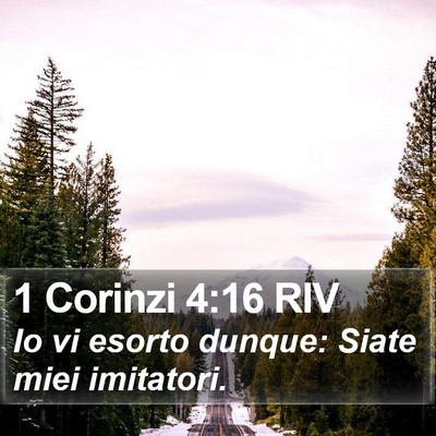 1 Corinzi 4:16 RIV Bible Verse Image