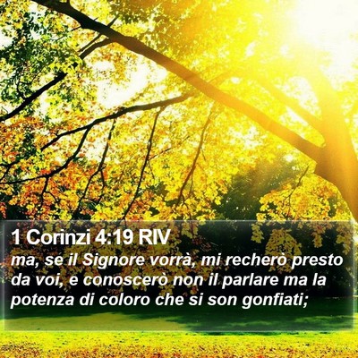 1 Corinzi 4:19 RIV Bible Verse Image