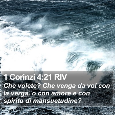 1 Corinzi 4:21 RIV Bible Verse Image
