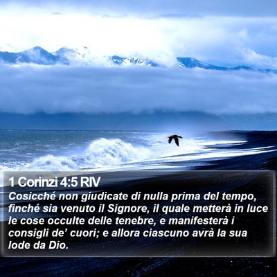 1 Corinzi 4:5 RIV Bible Verse Image