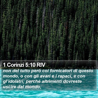 1 Corinzi 5:10 RIV Bible Verse Image