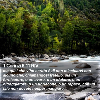 1 Corinzi 5:11 RIV Bible Verse Image