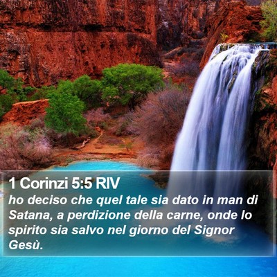 1 Corinzi 5:5 RIV Bible Verse Image